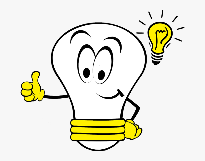 Bulb Clip Royalty Free - Light Bulb Thumbs Up, HD Png Download, Free Download