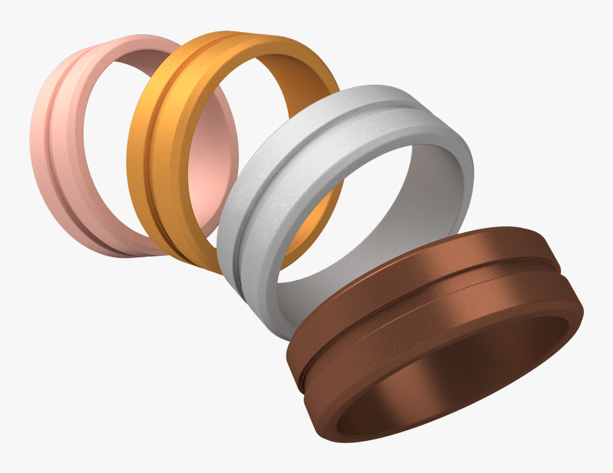 Silicone Wedding Rings For Men Band Bands For Him Size - Circle, HD Png Download, Free Download