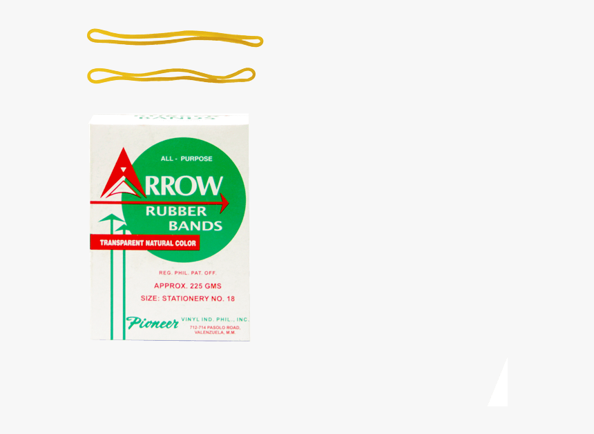 Rubber Band Arrow 225g - Paper Product, HD Png Download, Free Download