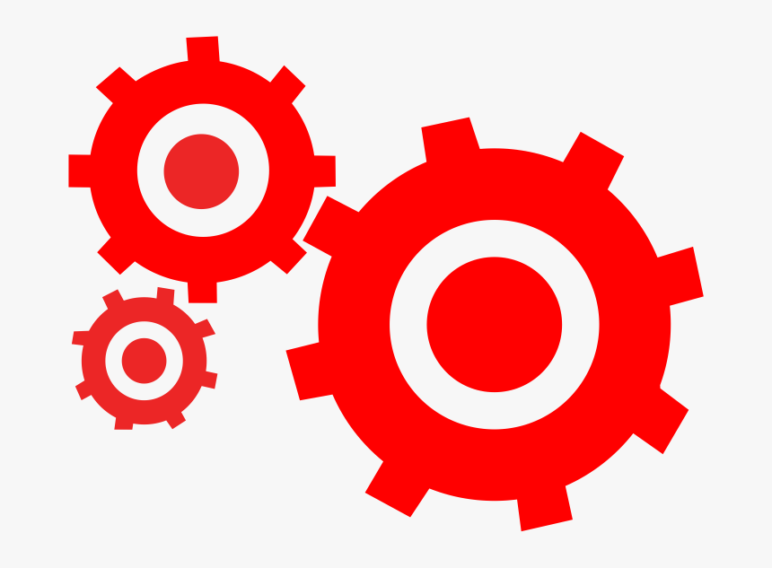 Red Cogs Icon, HD Png Download, Free Download