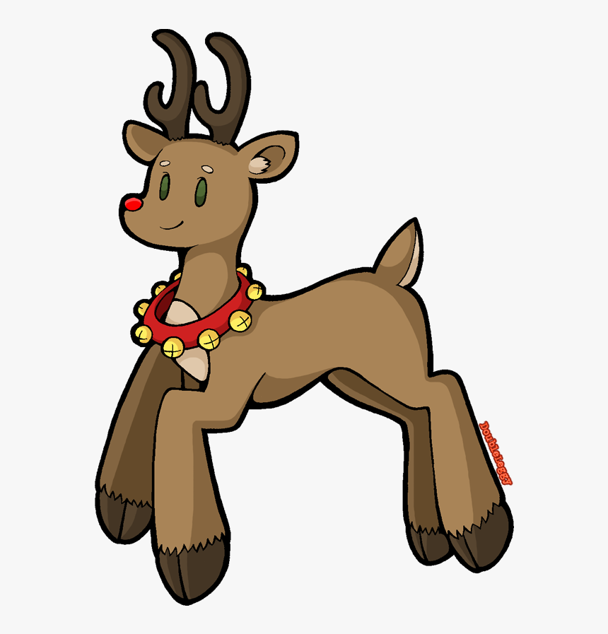 Reindeer Horse Dog Canidae Clip Art - Cartoon, HD Png Download, Free Download