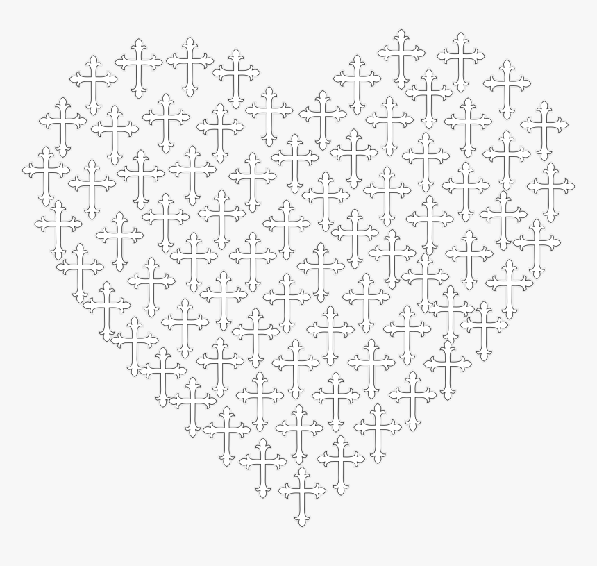 Love Heart Crosses No Background Clip Arts - Heart Puzzle Png Clipart, Transparent Png, Free Download