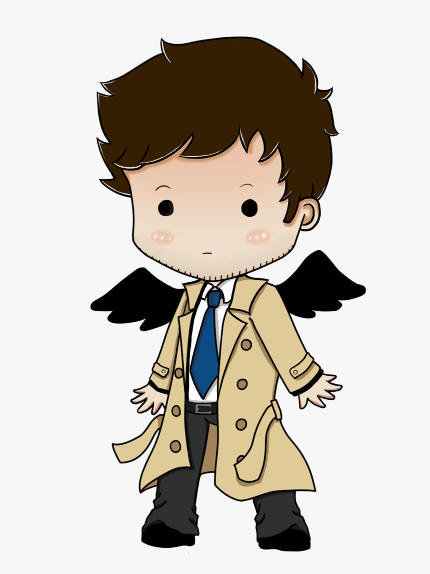 Castiel Dean Winchester Sam Winchester Chibi Drawing - Drawing Chibi Dean Winchester, HD Png Download, Free Download