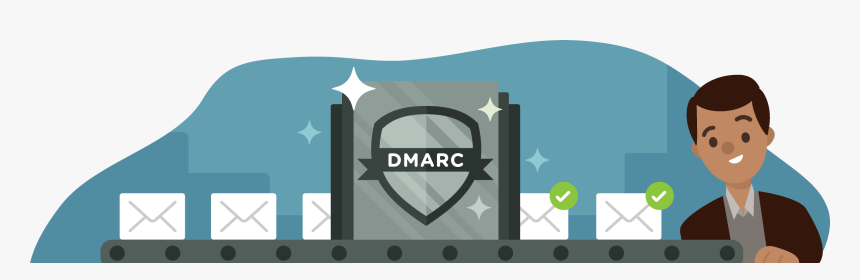 A Factory Line Of Email Messages Going Through A Dmarc - Graphic Design, HD Png Download, Free Download
