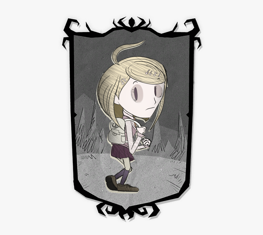 Kaede Akamatsu In The Style Of Don"t Starve , Png Download - Don T Starve Together Character Portraits, Transparent Png, Free Download
