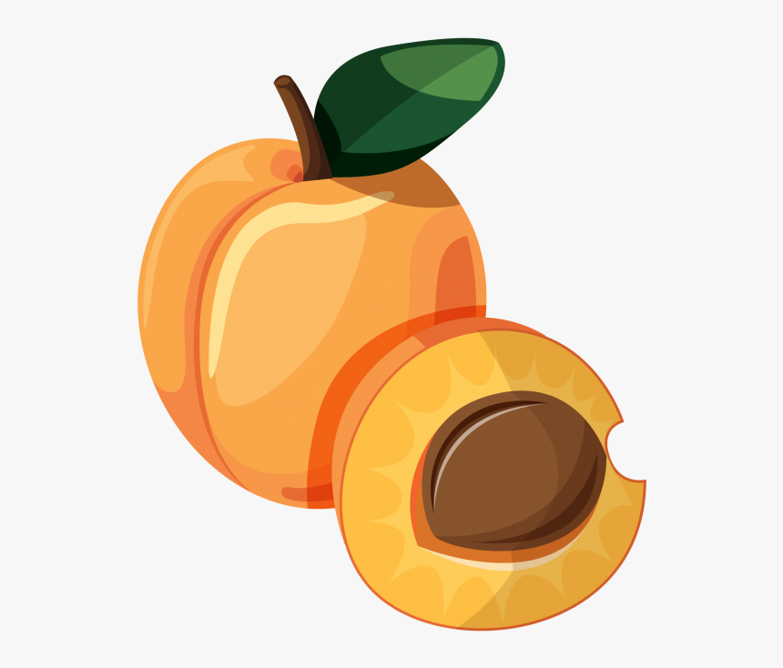Transparent Peach Slice Clipart - Apple, HD Png Download, Free Download