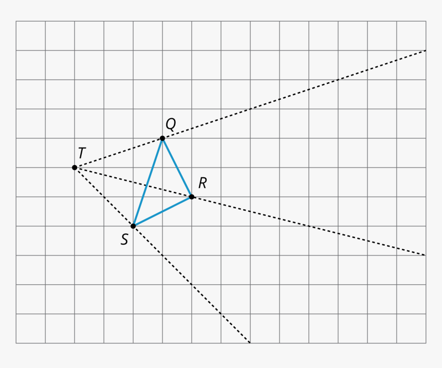 Find The Dilation Of Triangle Qrs With Center T And - Plot, HD Png Download, Free Download