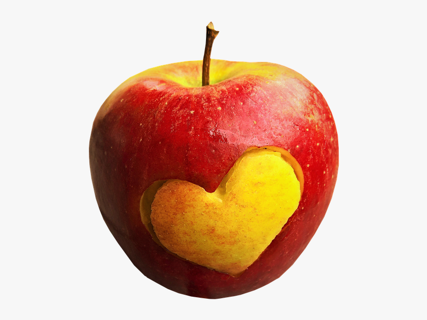 Apple, Fruit, Heart, Food, Healthy, Fresh, Organic, - りんご の 待ち受け 恋愛, HD Png Download, Free Download