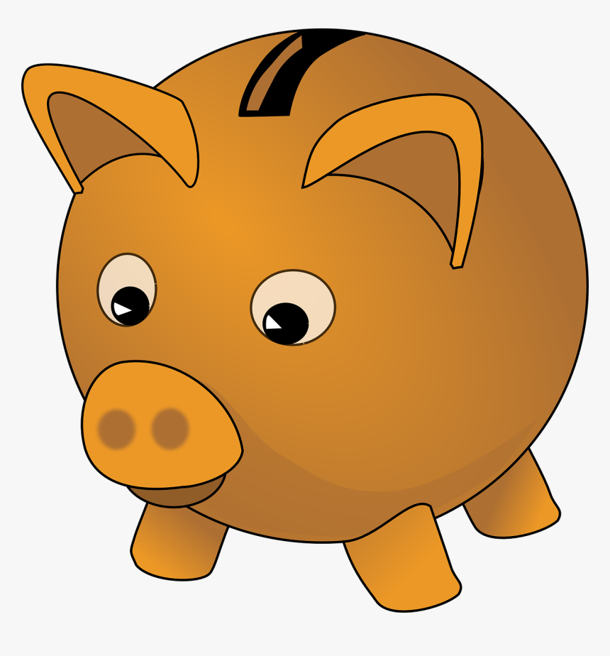 Purple Piggy Bank Clipart, HD Png Download, Free Download