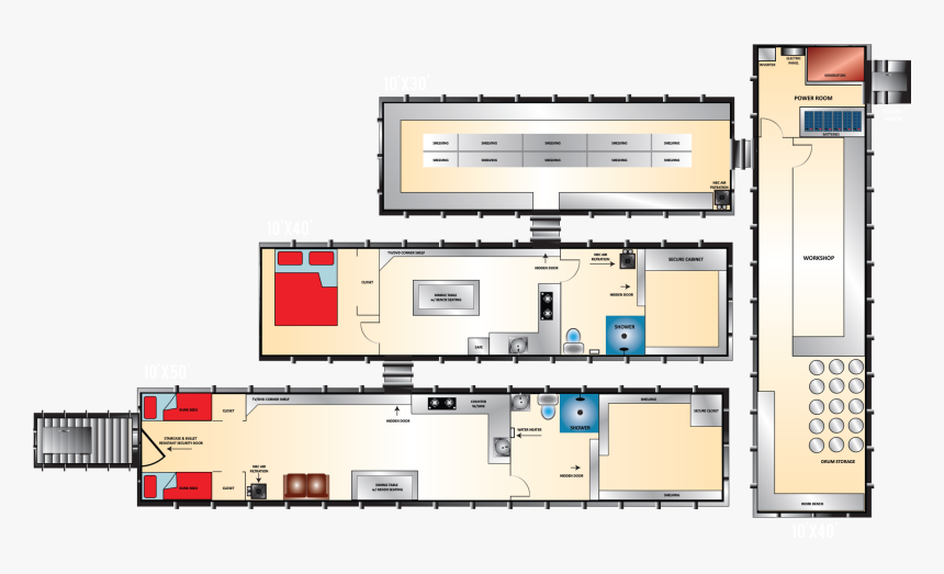 Transparent Cazar Clipart - Underground Bunker Plans, HD Png Download, Free Download