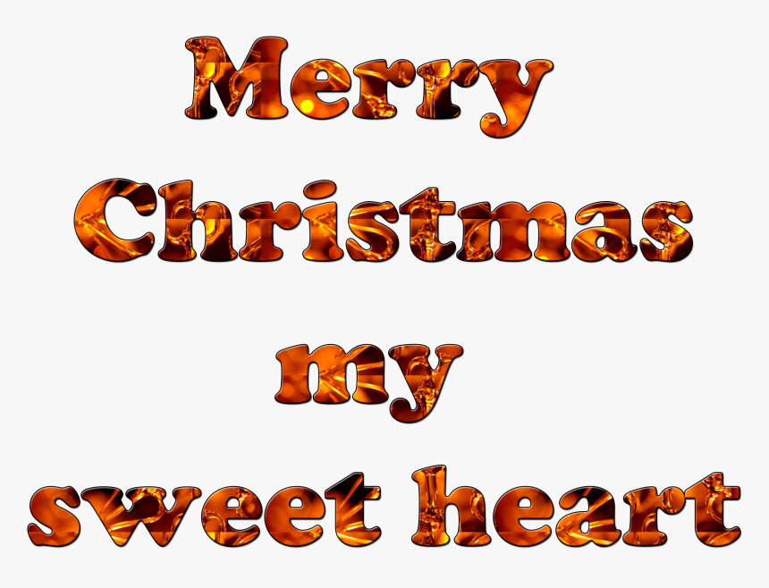 Merry Christmas Sweet Heart, HD Png Download, Free Download