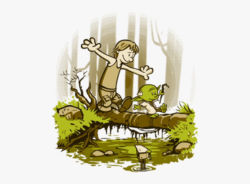 Luke Skywalker Leia Organa Chewbacca Mammal Vertebrate - Calvin And Hobbes Bridge, HD Png Download, Free Download