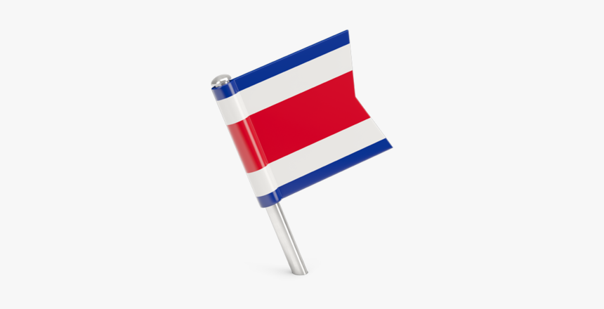 Square Flag Pin - Costa Rica Flag Pin, HD Png Download, Free Download