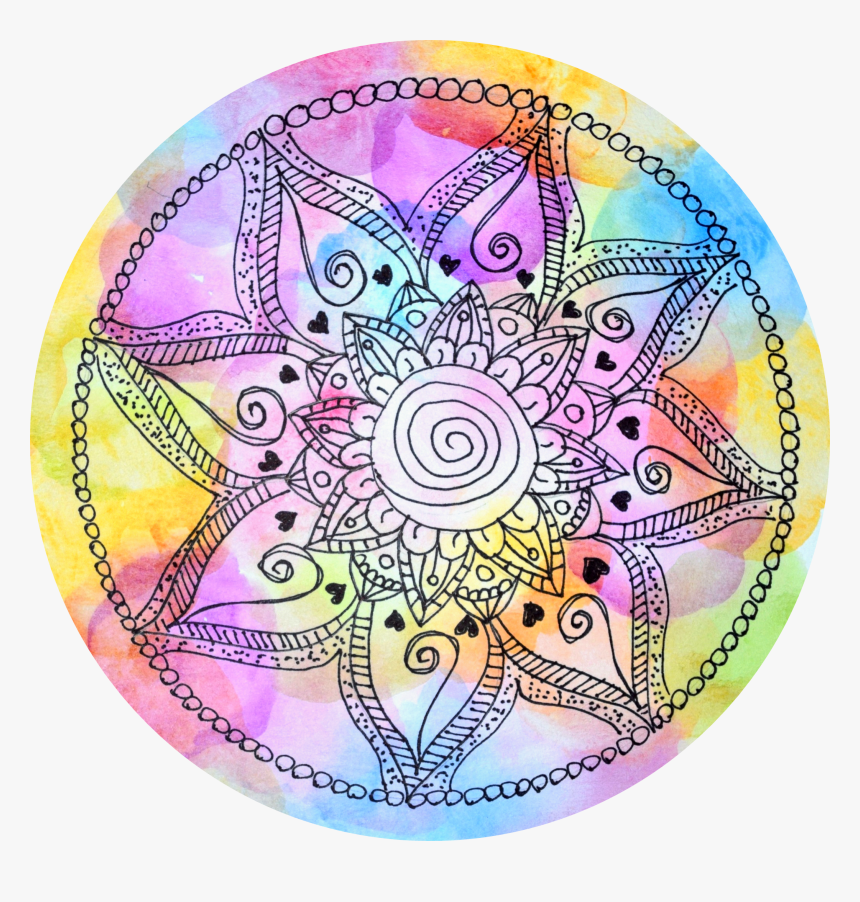 Doodle Ideas, Watercolour, Tangled, Zen, Doodles, Pen - Circle, HD Png Download, Free Download