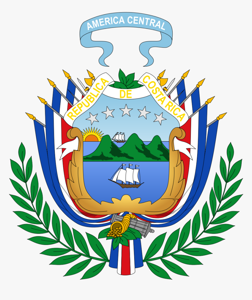 Costa Rica Coat Of Arms - Costa Rican Coat Of Arms, HD Png Download, Free Download