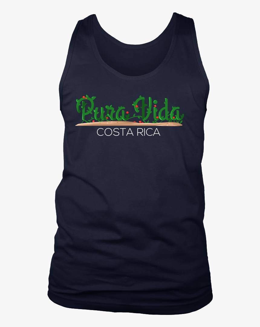 Costa Rica Pura Vida Flag Men"s Tank Pure Life Costa - Active Tank, HD Png Download, Free Download