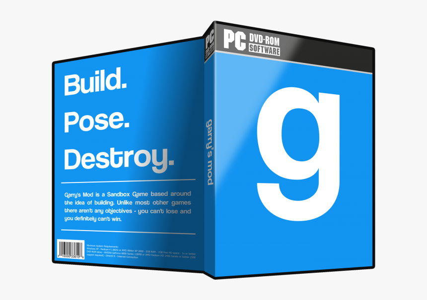 Garry"s Mod Box Art Cover - Dvd, HD Png Download, Free Download