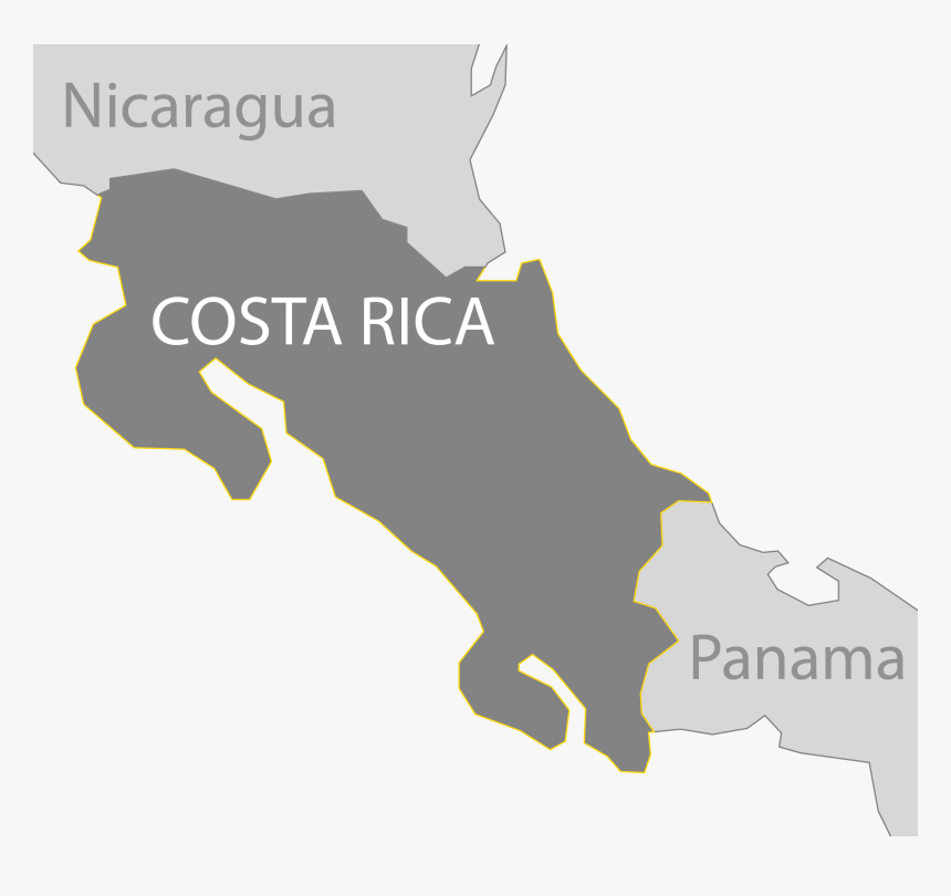 Costa Rica Map Png, Transparent Png, Free Download