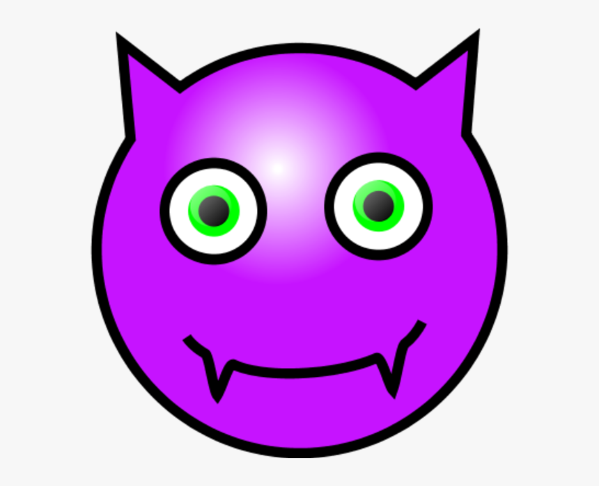 Emoticons Devil Face Clipart - Smiley, HD Png Download, Free Download