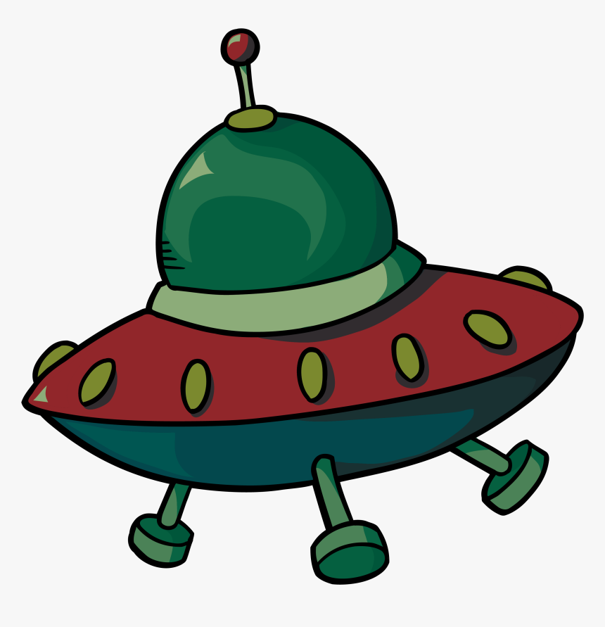 Spacecraft Vector Cartoon Ufo Sci-fi Free Clipart Hd - Transparent Cartoon Ufo Png, Png Download, Free Download