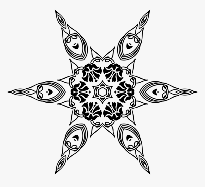 Line Art,symmetry,ornament - Line Art, HD Png Download, Free Download