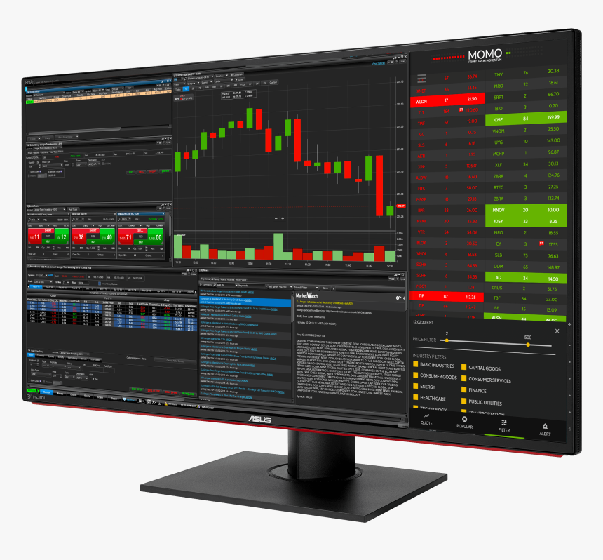 Realtime Desktop Stock Application To Find New Us Stock - Stock Monitor Icon Png, Transparent Png, Free Download