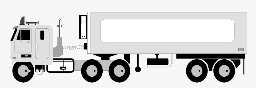 Peterbilt Car Semi-trailer Truck Clip Art - Semi Truck Clip Art, HD Png Download, Free Download