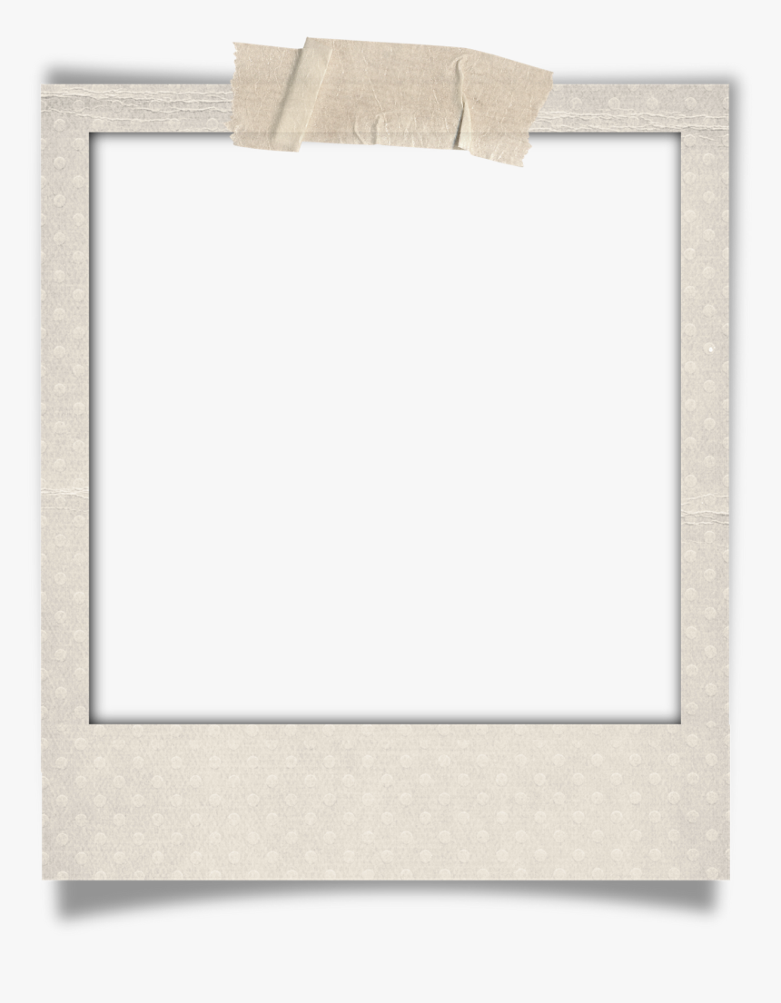 Taped Polaroid Png - Transparent Polaroid Frame Png, Png Download, Free Download