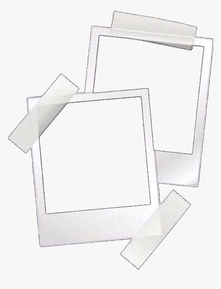 #template #polaroid #tape #white - Overlays Polaroid, HD Png Download, Free Download