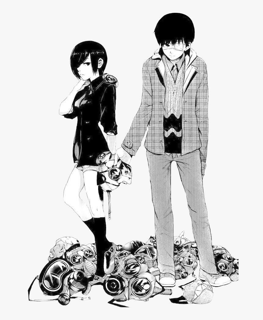 Tokyo Ghoul Manga Touka And Kaneki, HD Png Download, Free Download