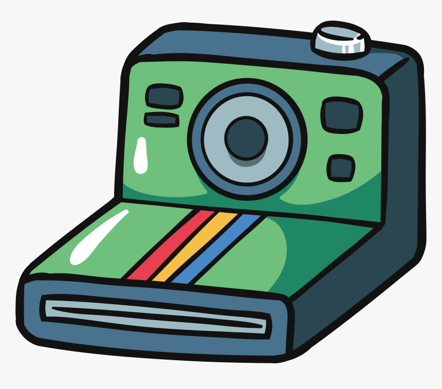 Vintage Polaroid Camera Vector, HD Png Download, Free Download