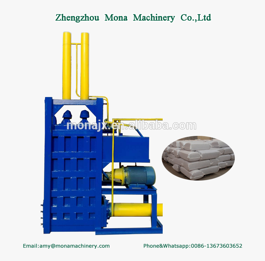 Small Hydraulic Garbage Packing Machine / Waste Paper - Machine, HD Png Download, Free Download