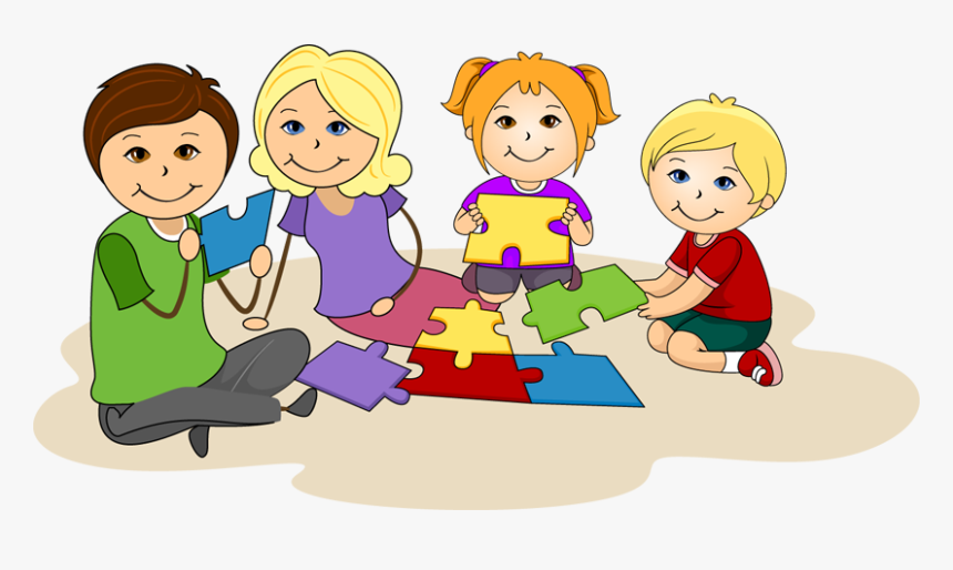 Free Pictures Of Children - Children Working Together Clipart, HD Png Download, Free Download