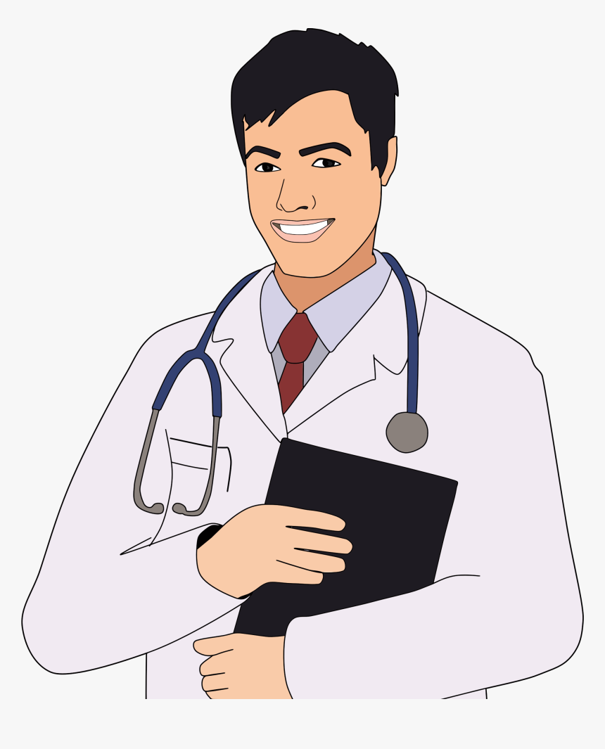 Transparent Doctor Clipart - Clip Art Male Doctor, HD Png Download, Free Download