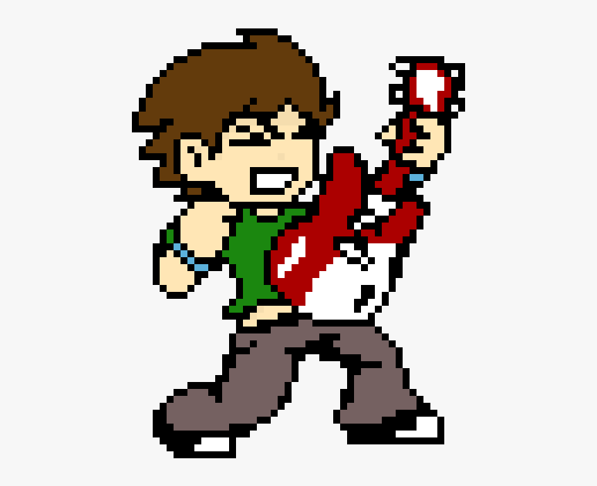 Scott Pilgrim Vs The World Pixel Art, HD Png Download, Free Download