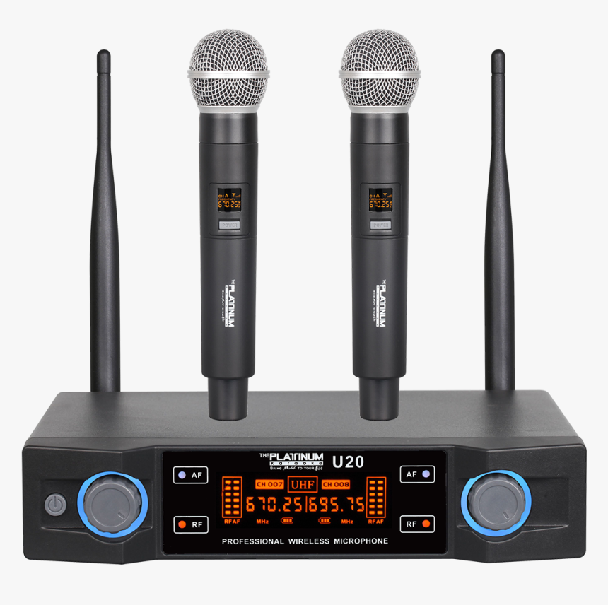 U20 Wireless Mic - Platinum Wireless Microphone Price, HD Png Download, Free Download