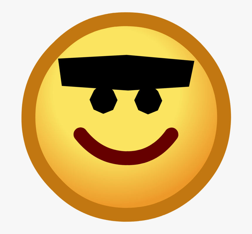 Smiley Face Unibrow - Club Penguin Emoji, HD Png Download, Free Download