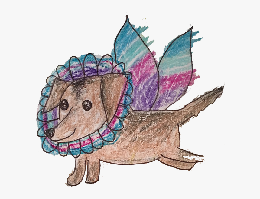 The Original Artwork For "molly The Fairy Dog - Cartoon, HD Png Download, Free Download