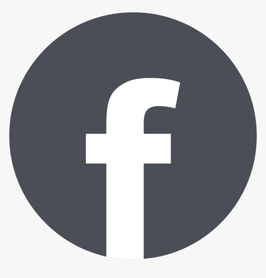 Gray Circle Facebook Icon - Circle, HD Png Download, Free Download
