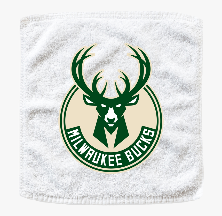 White Milwaukee Bucks Nba Basketball Rally Towels - Milwaukee Bucks Logo Black, HD Png Download, Free Download