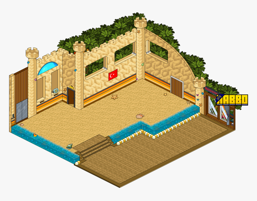 Haha - Habbo Hotel Room Background, HD Png Download, Free Download