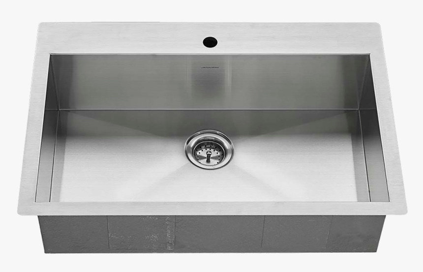 Edgewater Zero Radius Dual Mount Single Bowl W/ Grid - Sink Steel, HD Png Download, Free Download