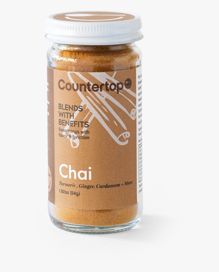 Countertop Chai Spice - Glass Bottle, HD Png Download, Free Download