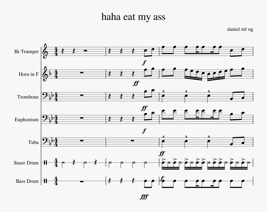 Trumpet When Mama Isn T Home Sheet Music, HD Png Download, Free Download