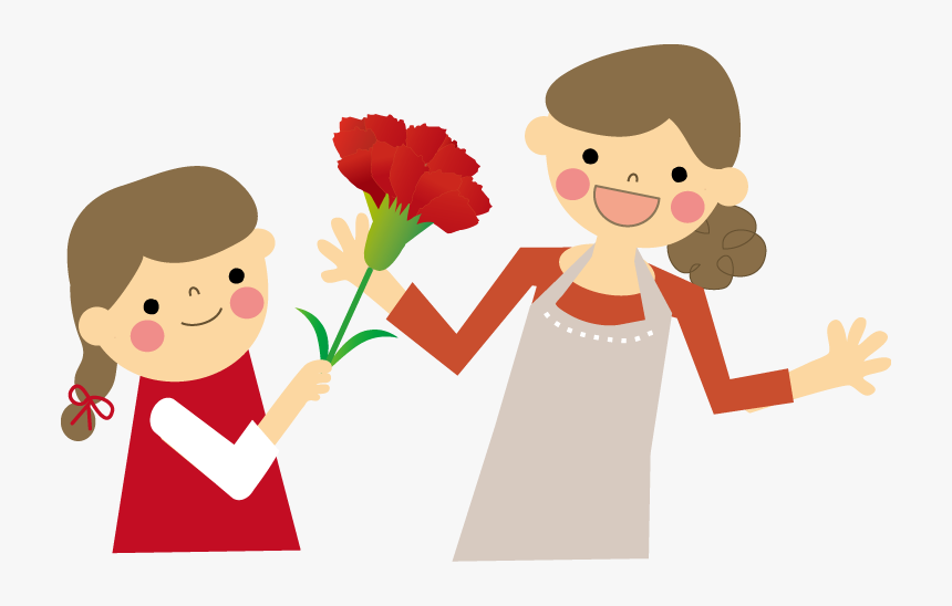 Ребенок дарит цветы маме. День матери клипарт. Мультяшная дарит маме цветы.