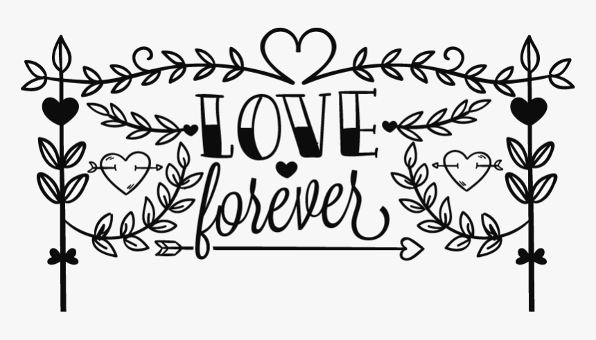 Love Forever Wall Text Sticker - Love Forever Png Text Hd, Transparent Png, Free Download