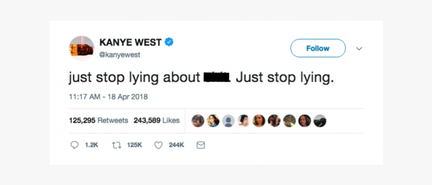 Iconic Kanye West Tweet, HD Png Download, Free Download