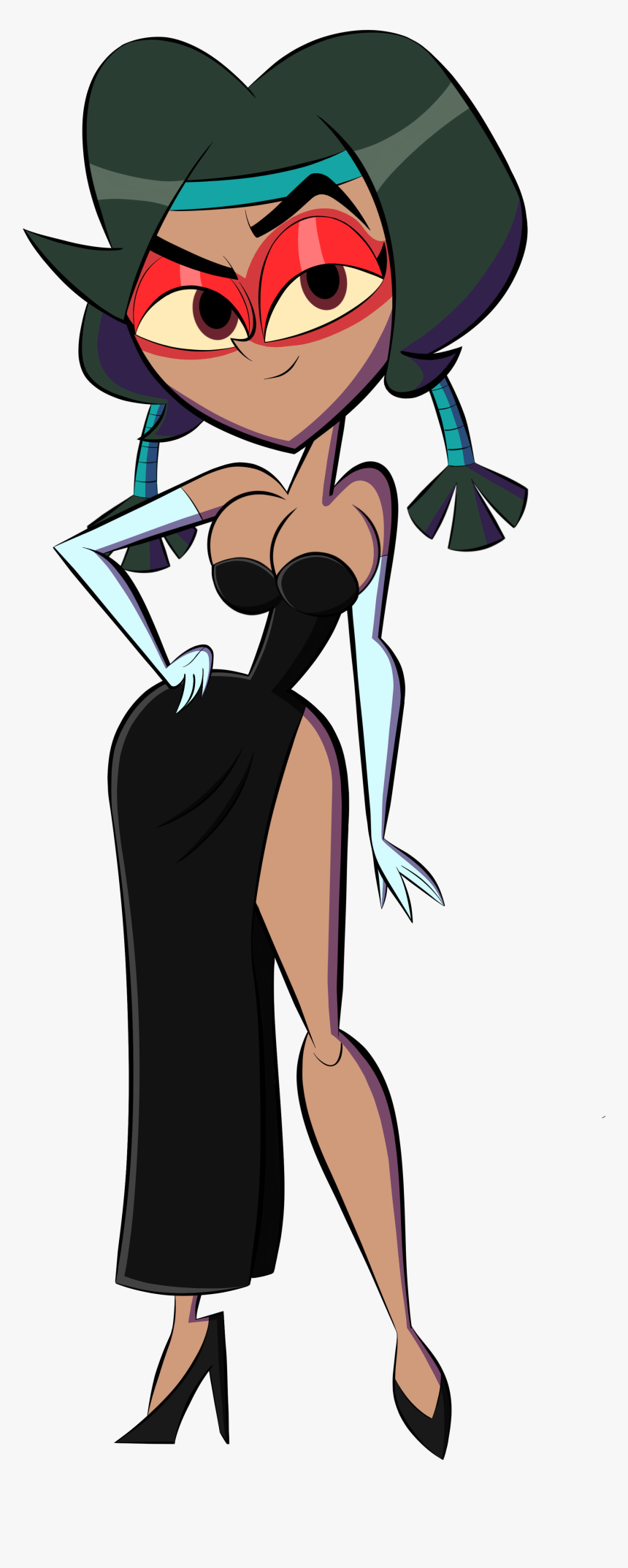 Sexy Dress By Ck Draws Stuff - Cartoon, HD Png Download, Free Download