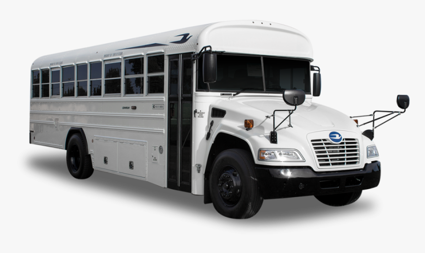 Commercial Blue Bird Vision - White Blue Bird Bus, HD Png Download, Free Download
