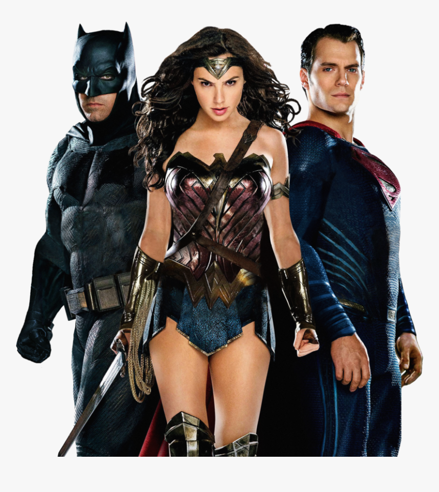 Batman Vs Superman Png Picture - Batman Superman Wonder Woman Png, Transparent Png, Free Download